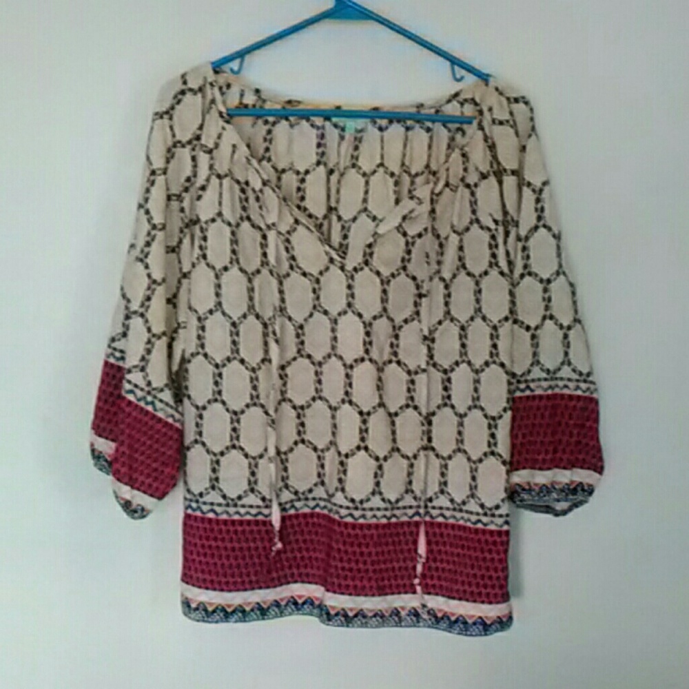 Jemma boho style peasant top